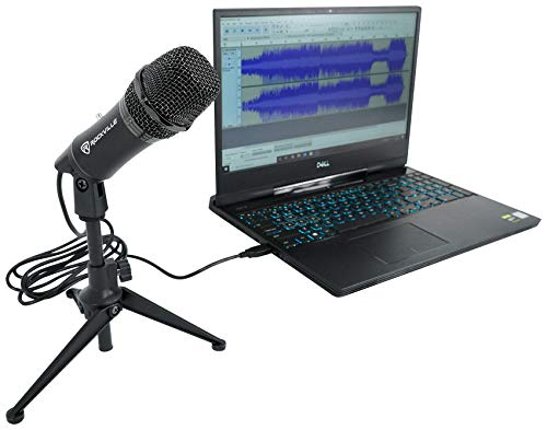 Rockville Z-Stream USB Computer Microphone Podcast Mic+Audio Technica Boom Arm