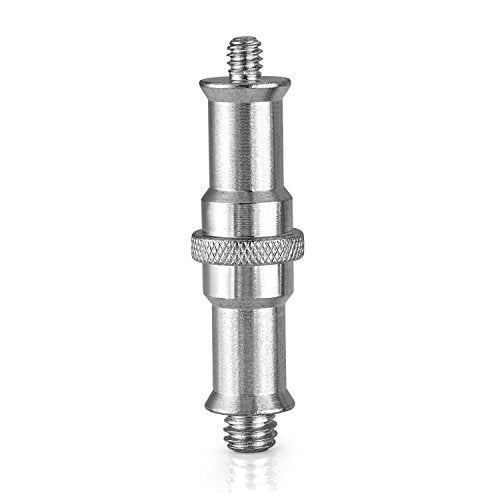 Neewer 2 Pieces Standard 1/4 to 3/8 inch Metal Male Convertor Threaded Screw Adapter Spigot Stud for Studio Light Stand, Hotshoe/Coldshoe Adapter, Ball Head, Wireless Flash Receiver, Trigger - ST24 - style: ST24