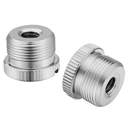 1/4 to 5/8 Adapter, 1/4"-20 Female to 5/8"-27 Male Screw Thread Adapter for Camera Monitor Microphone Stand - 2 Pack - color: 58Male / 14Female