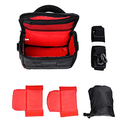 FOSOTO Waterproof Anti-shock Camera Case Bag Compatible for Canon Powershot SX540 SX530 SX60 SX420 HS M5,Nikon Coolpix L340 B500 B700 L330 L840 P610,Panasonic LUMIX,Sony a6000 Digital Camera