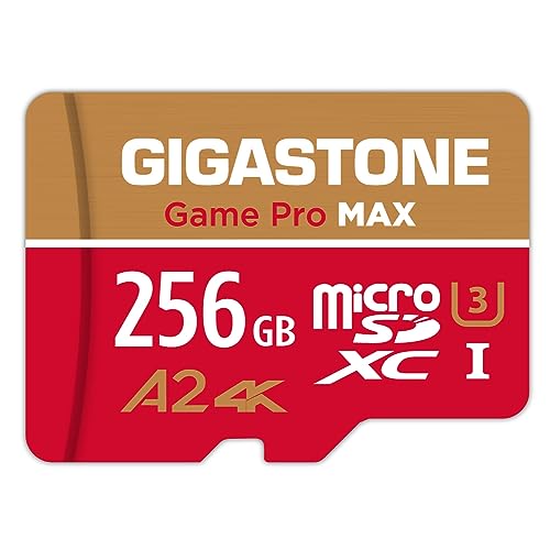 【for Switch 1 Only】 GIGASTONE 256GB Micro SD Card, 4K Game Pro MAX, A2 V30 Memory Card for Gaming Console, 4K UHD Video, Up to 170/140 MB/s, UHS-I U3 C10 with Adapter【5-Years Data Recovery】 - color: 256GB Game Pro MAX 1-Pack