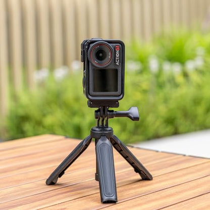 JJC 2Pcs Action 5 Magnetic Quick Release Adapter for DJI Osmo 360 Action 5 pro 4 3 Accessories, Replace OEM Quick Release Mount, with Folding Claws & 1/4 Screw Hole, Heavy Duty Nylon Extension Adapter - color: 2Pcs Magnetic Quick Release Adapter