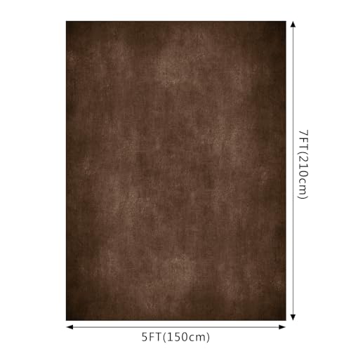 Photo Background Brown Background 5x7ft Studio Abstract Texture Photography Portrait Microfiber Photography Studio Canvas Beach Theme Event ﻿ - color: Brown, size: 5x7ft