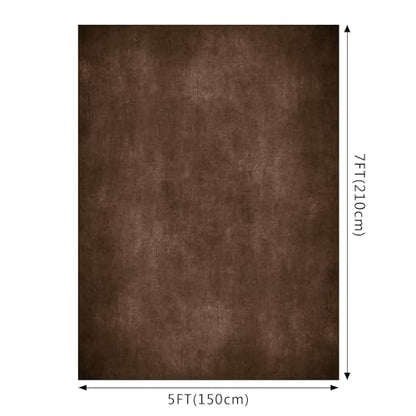 Photo Background Brown Background 5x7ft Studio Abstract Texture Photography Portrait Microfiber Photography Studio Canvas Beach Theme Event ﻿ - color: Brown, size: 5x7ft