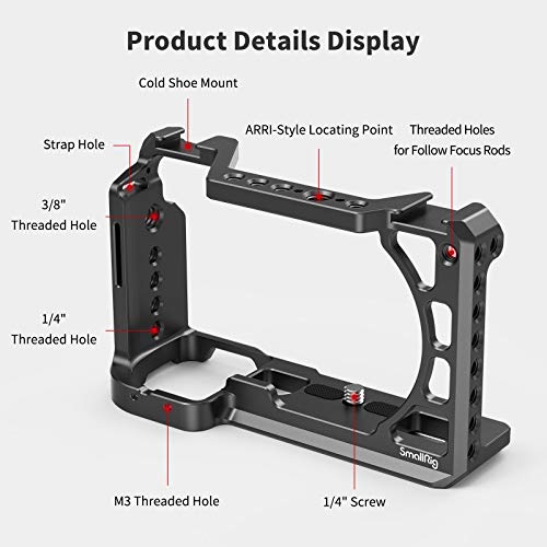 SMALLRIG Camera A6400 A6100 Cage for Sony A6400 A6100 Camera - CCS2310 | Multiple mounting interfaces for accessories