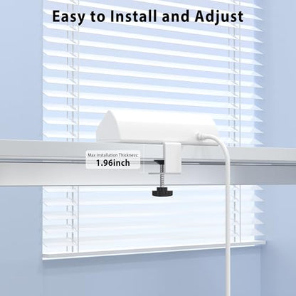 Desk Clamp Power Strip 65W Fast Charging Station,4 PD USB-C,5 Outlets,Nightstand Desk Edge Mount Tower Surge Protector,15 Amp Heavy Duty Power Strip,Fits 1.96" Tabletop Edge (White, 6 FT Cable) - color: White, size: 6 FT Cable