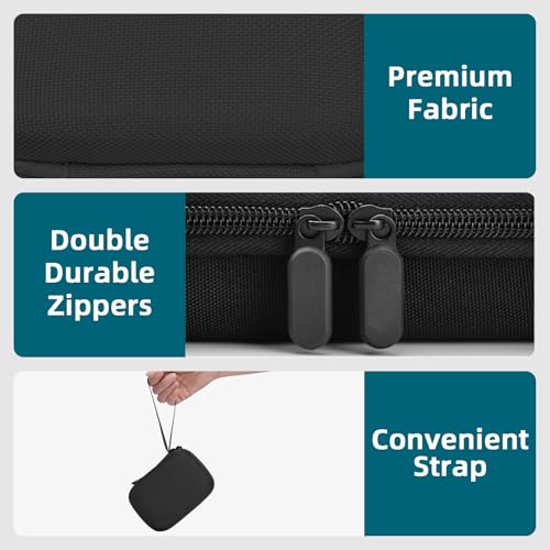 Camera Case for Olympus Tough TG-7 / OM System TG-6 / TG-5 / TG-4 Waterproof Digital Camera - Black (CASE ONLY) - color: Black