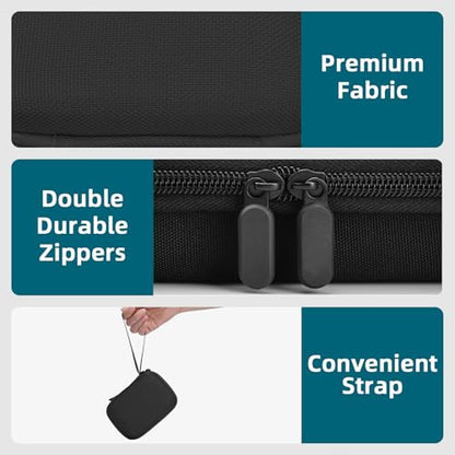 Camera Case for Olympus Tough TG-7 / OM System TG-6 / TG-5 / TG-4 Waterproof Digital Camera - Black (CASE ONLY) - color: Black