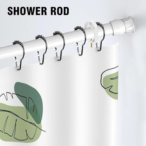 Shower Curtain Stopper Clip,Locking Clamp,Fastener,Fix The Curtain to Prevent It from Sliding,Limit Clip Suitable for Rods of All Diameters From 5/8 to 9/8 In (White 4 pcs) - color: White 4 Pcs
