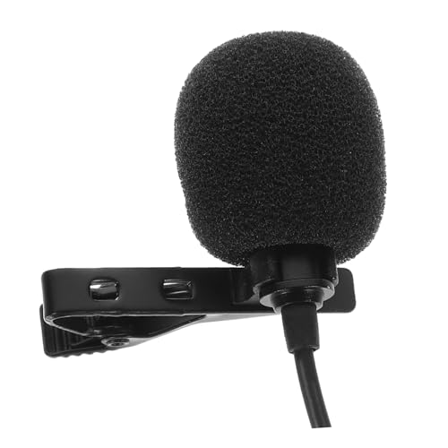 Vaguelly 3sets Professional Omnidirectional Condenser Microphone for Podcasting and Vlogging Clip Lavalier Mic Noise Reduction Compatible Smartphones and Cameras