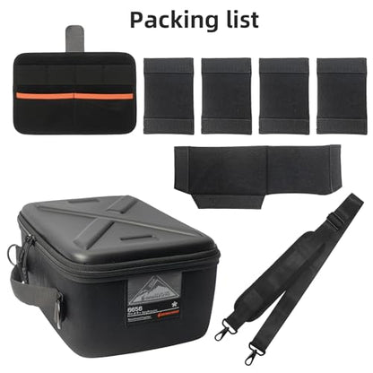 Besnfoto Hard Shell Camera Case Small, Shockproof Waterproof Camera Carrying Bag, Protective Photography Bag for DSLR/SLR/Mirrorless Cameras, Lenses with Shoulder Strap, Camera Sleeve