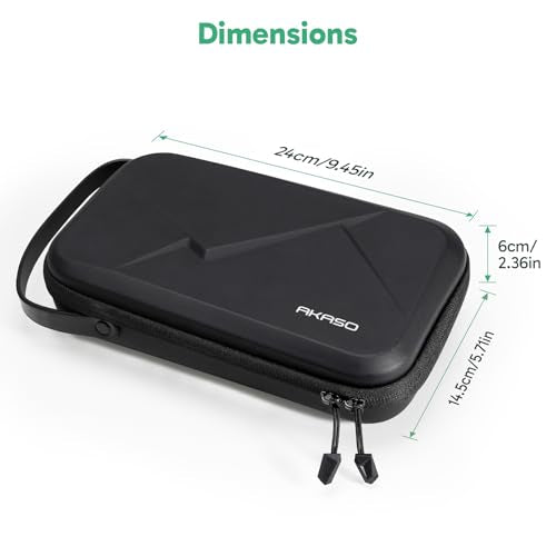 AKASO Camera Carrying Case for GoPro Hero 13 12 11 10 9, Insta360 X5 X4 X3 Ace Pro, DJI Action Osmo 360 Pocket 3, 360, EK7000/EK7000 Pro, Brave 4/4 Pro, Brave 7/7 LE and Other Action Cameras
