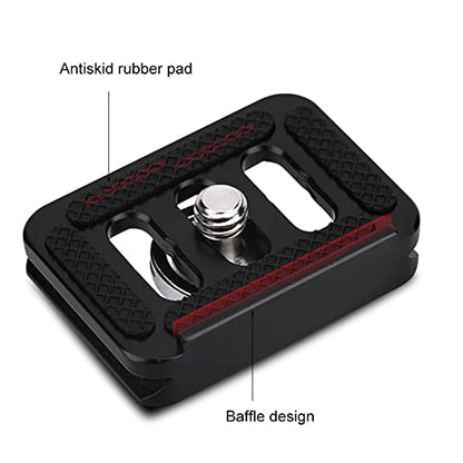 Acouto Mini Quick Release Plate Camera Mount Tackle for TY-C10 T005 / T-025 Ball Head, Aluminium Alloy Photography Accessory