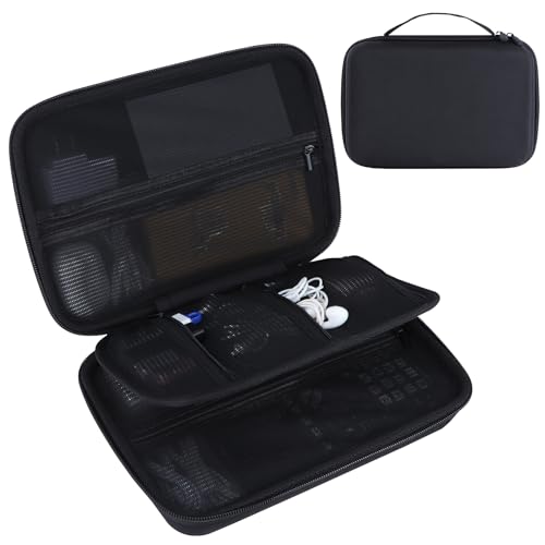 Electronic Organizer Travel Case for MacBook Power Adapter Chargers Cables Tech Organizer Hard Drive USB Flash Disk SD Card Cord Portable Electronics Accessories Bag - Large