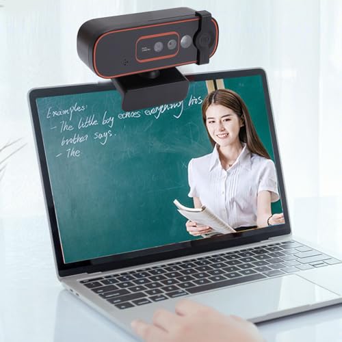 XUMIUZIY 1080P 30FPS Webcam with Hello, Recognition Webcam with Private Cover, Built in Noise Canceling Microphone, Autofocus Computer Camera, HD USB Web Cam
