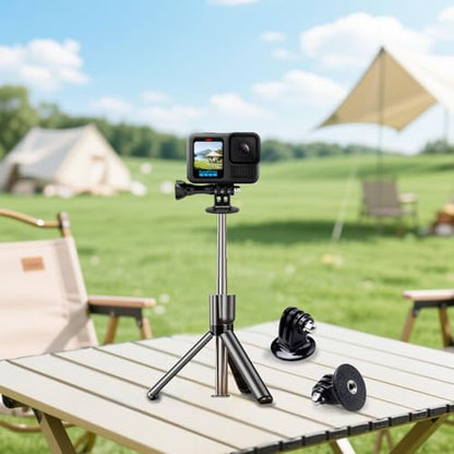 Suptig Tripod Mount Adapter for Gopro Mission 1 Pro, Gopro Hero 13, Hero 12, 11, 10, 9, 8, 7, 6, 5, 4, 3, Hero Session, Lite Hero, Gopro Max, Akaso, DJI osmo Action, Inst360, Akaso Action Camera.