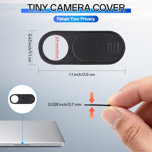 Camera Cover Slide for Tesla Model Y 3 X S Y L | 0.03in Ultra Thin Webcam Cover for Laptop, Computer, Tablet, Cell Phone Web Cam Sticker Blocker Protect Your Privacy, 3 Pack