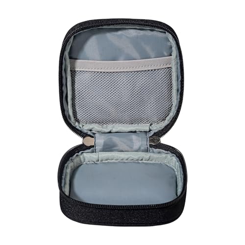 Mini Travel Carry Storage Case, Portable Charger Case Organizer, Small Pouch Compatible with MacBook Power Adapter, Tech Bag for Laptop Accessories Cables, Cords, USB Drives, Power Bank, Earphones
