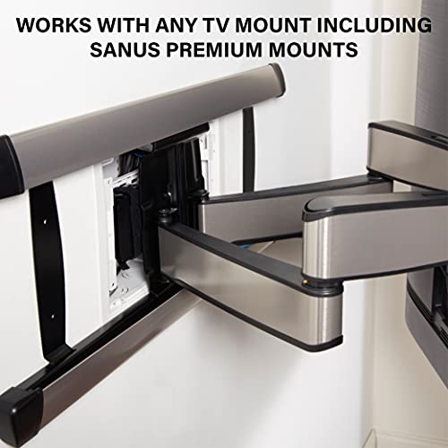 Legrand - OnQ Cable Management, In-Wall Media Box, Dual Purpose Structured Wiring Enclosure, TV Home Theater Recessed Storage Box, 9 Inch, white ENP0900-NA - size: 9 inch