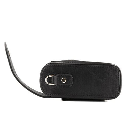 MegaGear MG766 Leather Camera Case with Strap compatible with Canon PowerShot G7 X Mark III, G7 X Mark II, G7 X - Black - color: Black