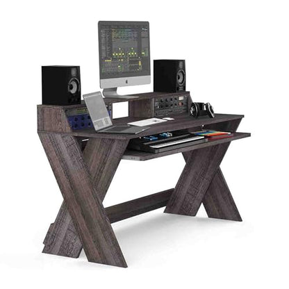 Glorious Sound Desk Pro Professional Studio Workstation in Walnut - style: Sound Desk Pro Walnut
