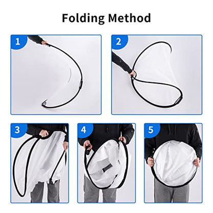 Selens Photography Reflector Holder Stand Kit, 32in / 80cm 5-in-1 Collapsible Light Reflectors with Swivel Boom Arm Stand and Sandbag for Photo Video Studio Lighting