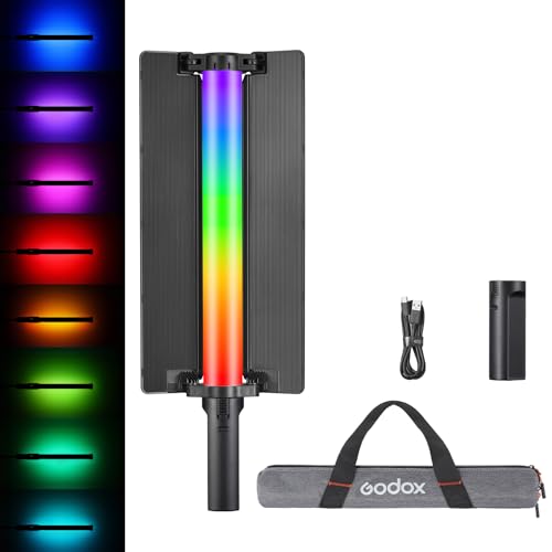 Godox LC500R Mini RGB LED Light Stick (Black, 18") - Portable and Versatile Lighting for Photo & Video Enthusiasts - size: 18" LC500R Mini