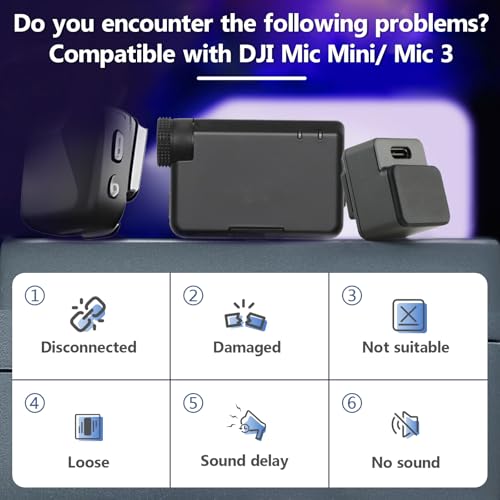 Camera Adapter for DJI Mic 3 /Mic Mini Connect Compatible with Sony Camera MI Hot Shoe Audio Reception and Conversion Accessories