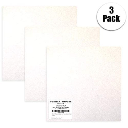 Engineering Grade White Reflective Vinyl, 12x12 Reflective Permanent Adhesive Vinyl for Signs, Decals, Stickers, Bikes, Motorcycles, Mailboxes by Turner Moore Edition (3 Sheets, Engineering White) - color: White (Engineer Grade)