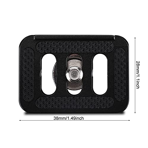 Acouto Mini Quick Release Plate Camera Mount Tackle for TY-C10 T005 / T-025 Ball Head, Aluminium Alloy Photography Accessory