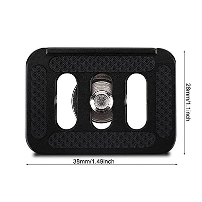Acouto Mini Quick Release Plate Camera Mount Tackle for TY-C10 T005 / T-025 Ball Head, Aluminium Alloy Photography Accessory