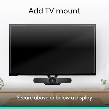 Logitech MeetUp Video Conferencing System, Ultra HD 4K/1080p/720p, 3 Microphones/Adjustable Speakers, Wide Field of View 120°, PC/Mac/Laptop/MacBook/Tablet - Black - style: MeetUp