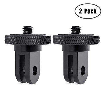 Camera Tripod Mount for Gopro Adapter, 2Pcs 1/4-20 Screw Conversion Adapter for GoPro Hero10, Insta360 X5 X4 X3, X2, Go 2, DJI OSMO Action and Other Action Cameras