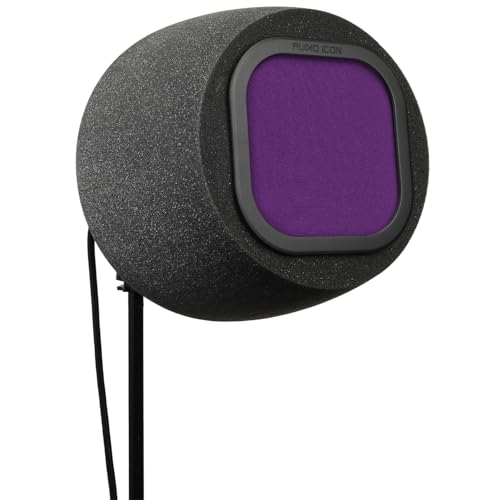 SoundBox 7A Top Address Vocal Recording Isolation Booth | Microphone Shield, Pop Filter Studio-Quality Sound, Singing, Podcasting, Acoustic High-Density Foam, SM57, SM58 (Twilight Purple Pop Filter) - color: Twilight Purple Pop Filter
