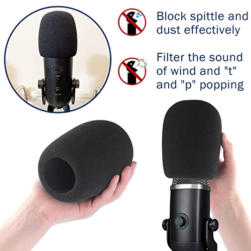 Microphone Covers Foam 1-Pack, High Density Foam Mic Windshield Pop for Mic Condenser Microphone - size: Large