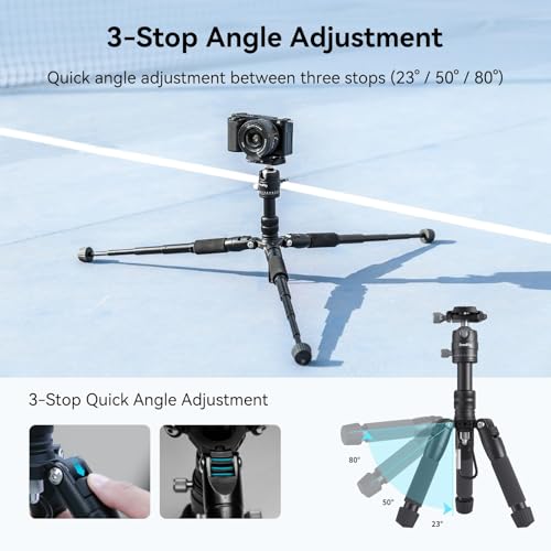SmallRig VT-20 Aluminum Mini Tripod, 20" Desktop Tripod with 360° Ball Head, Compact Desktop Tripods for DSLR Camera Video Camcorder, Load up to 13lb/6kg - style: VT-20