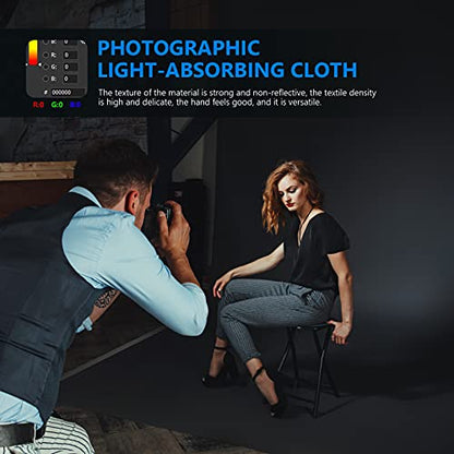 NEEWER 6x9 feet/1.8x2.8m Photo Studio 100% Pure Polyester Collapsible Backdrop Background for Photography, Video and Television (Backdrop Only) - Black - color: Black, size: 6 x 9 ft