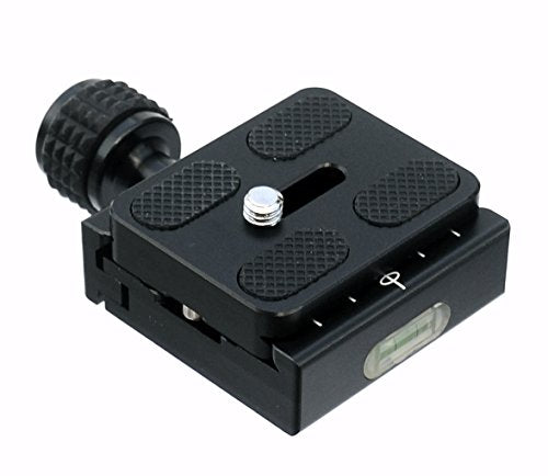 Fotasy 50mm Arca Swiss Type Clamp, Arca QR Clamp, 50 mm Arca Clamp, Arca Swiss Clamp, Quick Release Plate Clamp, QR Clamp, Arca Tripod Mount Adapter, for Tripod Head Monohead, with 50mm Arca Plate, Cl50_PU50, Black
