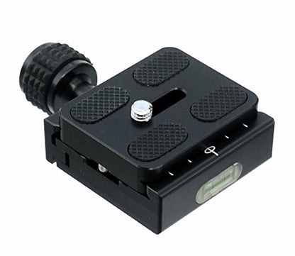 Fotasy 50mm Arca Swiss Type Clamp, Arca QR Clamp, 50 mm Arca Clamp, Arca Swiss Clamp, Quick Release Plate Clamp, QR Clamp, Arca Tripod Mount Adapter, for Tripod Head Monohead, with 50mm Arca Plate, Cl50_PU50, Black