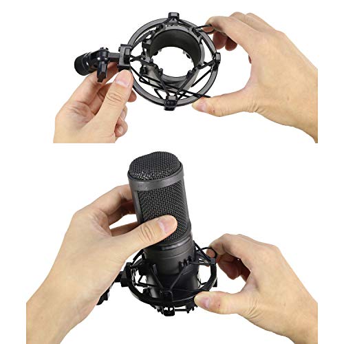YOUSHARES AT2020 Shock Mount, Microphone Shock Mount Reduces Vibration Noise for Audio Technica AT2020 AT2035 ATR2500 Condenser Mic - color: AT2020 Shock Mount