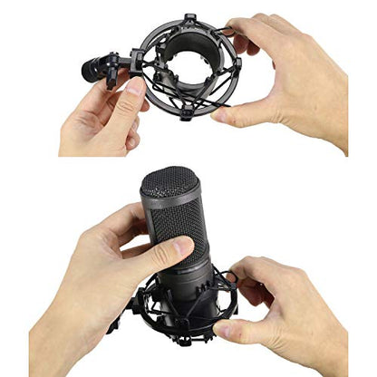 YOUSHARES AT2020 Shock Mount, Microphone Shock Mount Reduces Vibration Noise for Audio Technica AT2020 AT2035 ATR2500 Condenser Mic - color: AT2020 Shock Mount