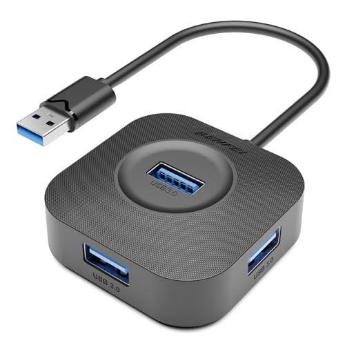 BENFEI USB 3.0 Hub, 4 Ports USB A Splitter Ultra Compact for Mouse, Keyboard, Flash Drive, U Disk, Printer Compatible with Laptop, Desktop PC, Xbox, PS5, and More - style: USB A 4-port Hub