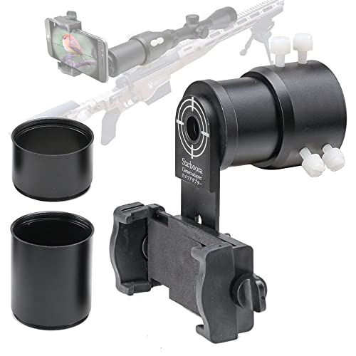 Rifle Scope Mount Camera Adapter - Smartphone Camera Adapter for Hunting & Birding - Outdoor Shooting | Universal phone adapter; stable alignment; wide compatibility - size: Enhanced Alum Single View 33~46mm