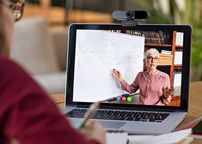 Aluratek HD 1080P Video Webcam (AWC03F) Full HD Webcam with Built-in Microphone, Autofocus, and Adjustable Clip Perfect for Streaming, Video Calls, and Online Meetings Video and Audio - style: AWC03F