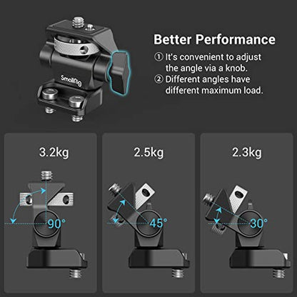 SmallRig Monitor Mount Swivel 360° and Tilt 180° Adjustable Bracket with 1/4"- 20 Screws for 5" and 7" Monitor - style: 1/4"- 20 Screws