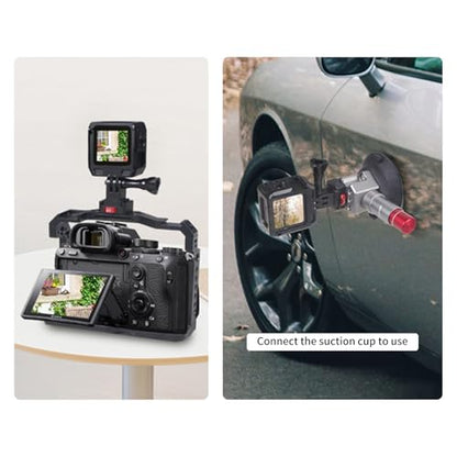 Quick Release Plate Mount Adapter,Easy Setup with 1/4" Screw Tripod Mount Adapter for Go Pro/DJI/Insta360/Sony ZV-1F/Canon G7X Mark III for Tripod/Monopod/Slider (MR63015) - style: MR63015
