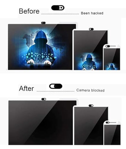 Laptop Camera Cover Slide, [12 Pack] Ultra-Thin Webcam Cover Compatible with MacBook,Laptop,PC,Computer,iMac,iPad, iPhone Cell Phone etc. 0.027in Thick Sliding Cover Web Blocker Black - color: 12Pack black