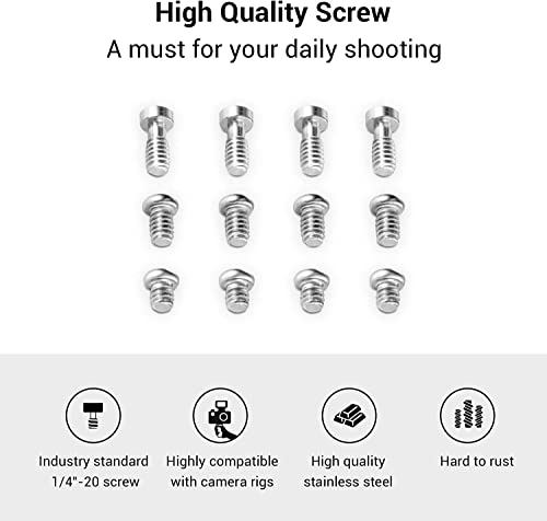 SMALLRIG Allen Wrench Screw 1/4" Screws Accessories Tool (12pcs/Pack) - 1713 - size: 12pcs 1/4" Screw 1713