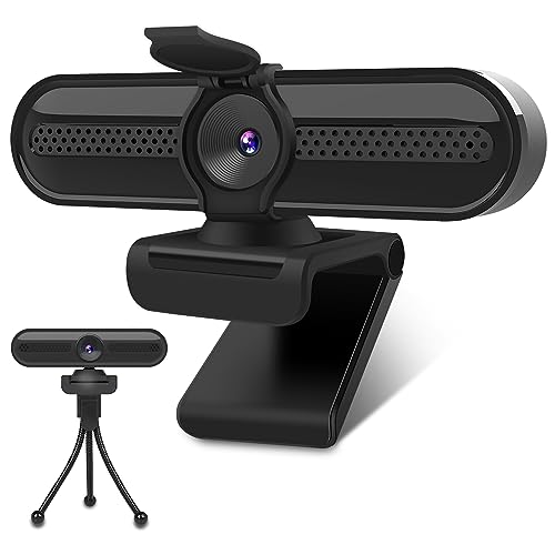 2K Webcam, FHD Computer Streaming Camera with 2K/30fps, 1080P/60fps, Autofocus, Dual Noise-Cancelling Microphones and Tripod, for Computer/Zoom/Skype/Teams/Laptop/MacBook/Windows - style: 2K/78°FOV