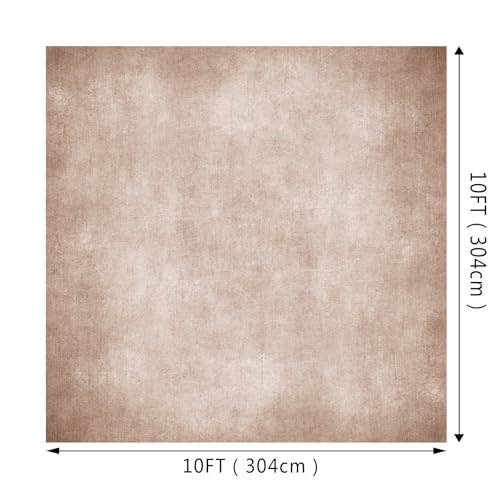 Photo Backdrop Beige Background 10x10ft Studio Abstract Texture Photography Portrait Photography Ultrafine Fiber Baby Shower Pregnant Women Shooting Scene Background - color: Beige, size: 10x10ft